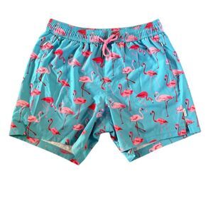 Maamgic Men's Flamingo Print Swim Trunks‎ Multicolor Size M Summer